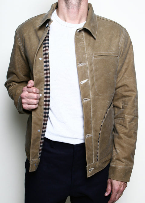  Supply Jacket // Lined Gingham Tan Ridgeline