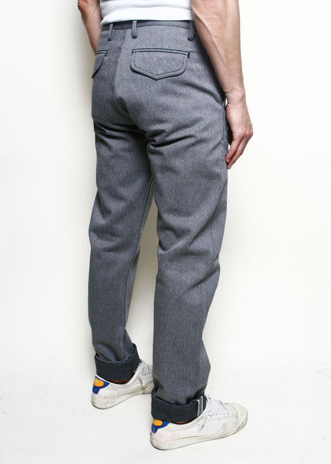  Officer Trousers High // Grey Selvedge