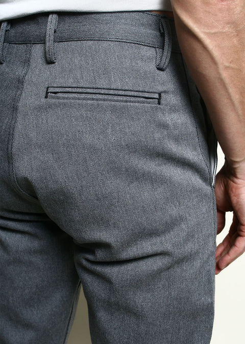  Officer Trousers High // Grey Selvedge