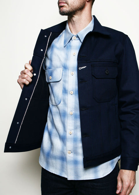 Cruiser Jacket // 13.5oz Indigo x Black