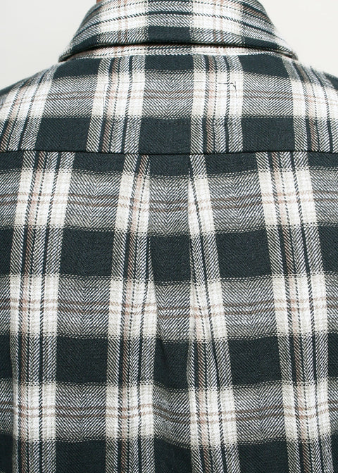  Oxford Shirt // Grey Herringbone Plaid