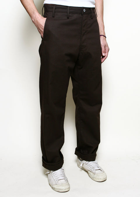 Relaxed Trouser // Brown Selvedge Canvas