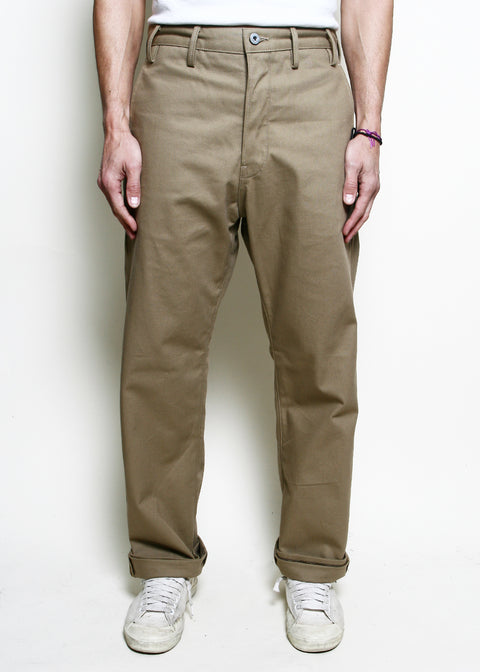  Relaxed Trouser // Khaki Selvedge Canvas