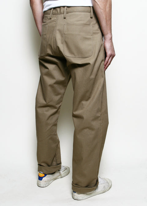  Relaxed Trouser // Khaki Selvedge Canvas