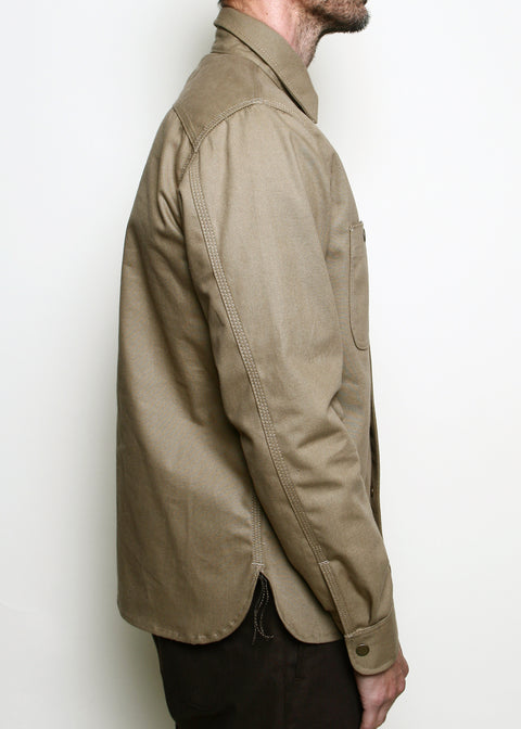  Work Shirt // Khaki Selvedge Canvas