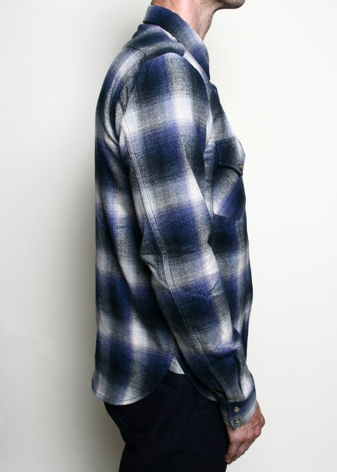  Western Shirt // Bluebell Brushed Plaid