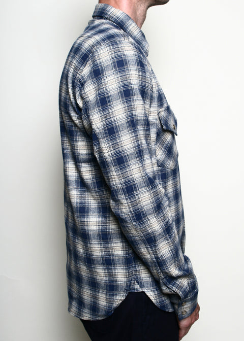  Western Shirt // Navy Plaid